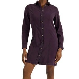 Lee Western Women's Purple Button-Down Dress - EUC - Size XL
